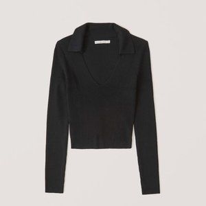 NWT Abercrombie and Fitch Elevated Ribbed Knit Polo